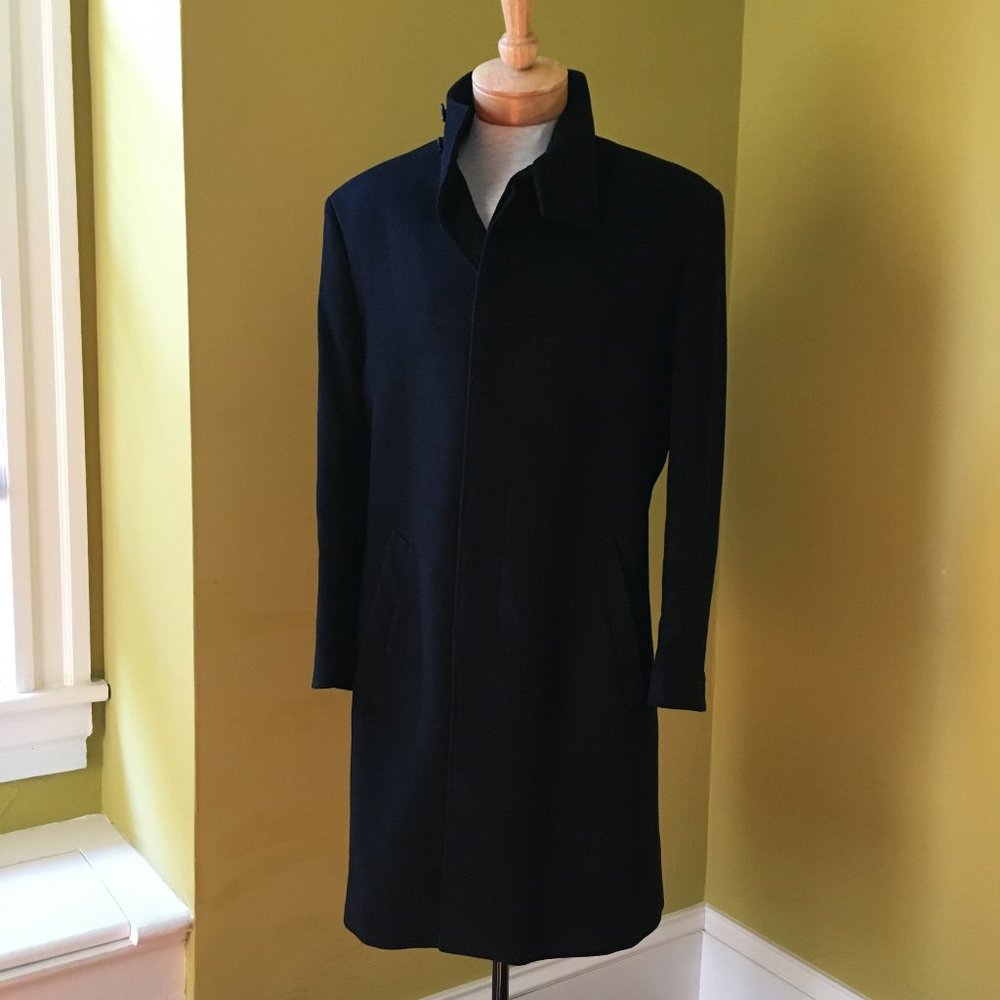 Kenzo viscose blend slim fit Men's coat Black